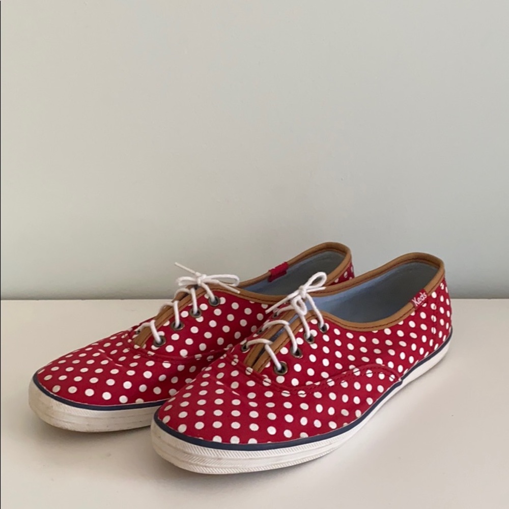 Keds Red Polka Dotted Sneakers